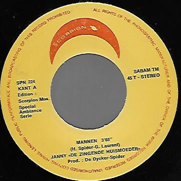 Janny - Mannen Vinyl Singles Vinyl Very Good (VG) <br> Hoes Good Plus (G+)