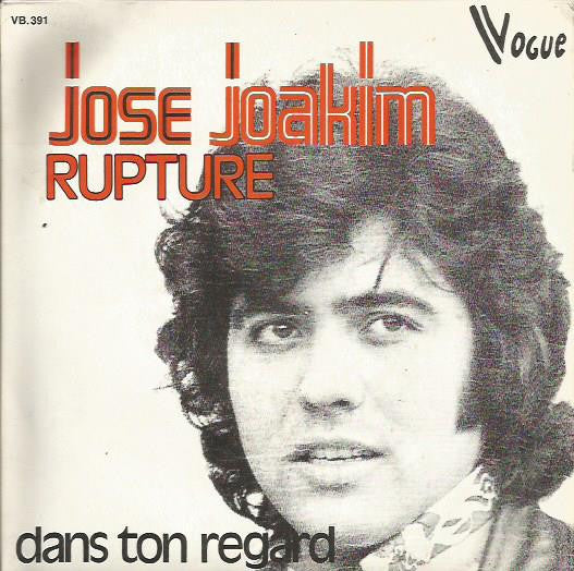Jose Joakim - Rupture Vinyl Singles Vinyl Very Good (VG) <br> Hoes Good Plus (G+)
