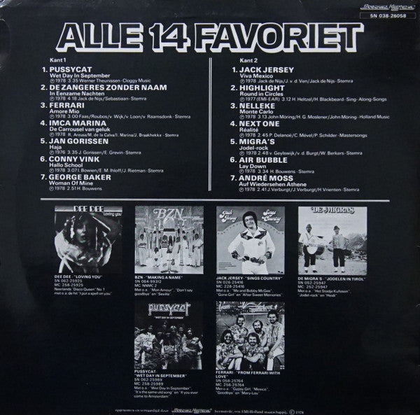 Various - Alle 14 Favoriet (LP) 49308 50250 Vinyl LP VINYLSINGLES.NL
