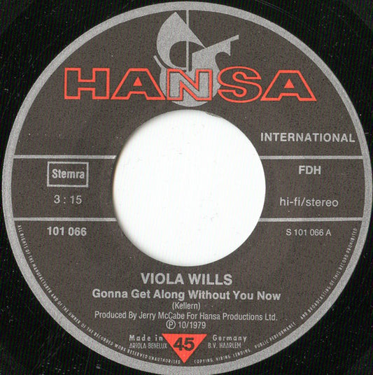 Viola Wills - Gonna Get Along Without You Now 08351 35841 Vinyl Singles VINYLSINGLES.NL