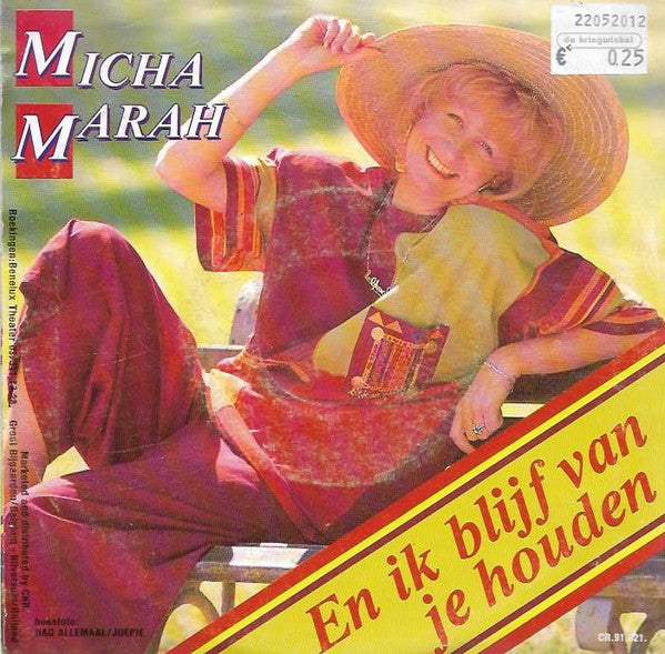 Micha Marah - En Ik Blijf van Je Houden Vinyl Singles VINYLSINGLES.NL