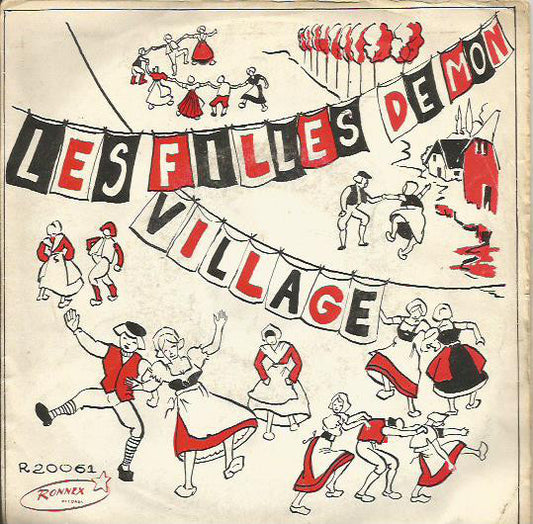 Louis Marshall - Les Filles de Mon Village Vinyl Singles Vinyl Very Good (VG) <br> Hoes Good Plus (G+)