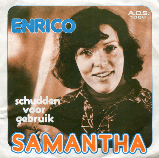 Samantha - Enrico Vinyl Singles Vinyl Very Good (VG) <br> Hoes Good Plus (G+)