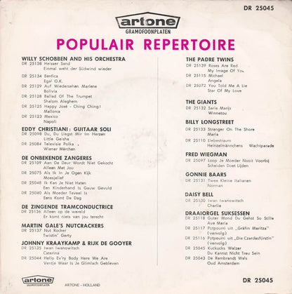 Draaiorgel "De Duif" / Draaiorgel "De Zeventiger" - Du Kannst Nicht Treu Sein Vinyl Singles Vinyl Very Good (VG) <br> Hoes Good Plus (G+)