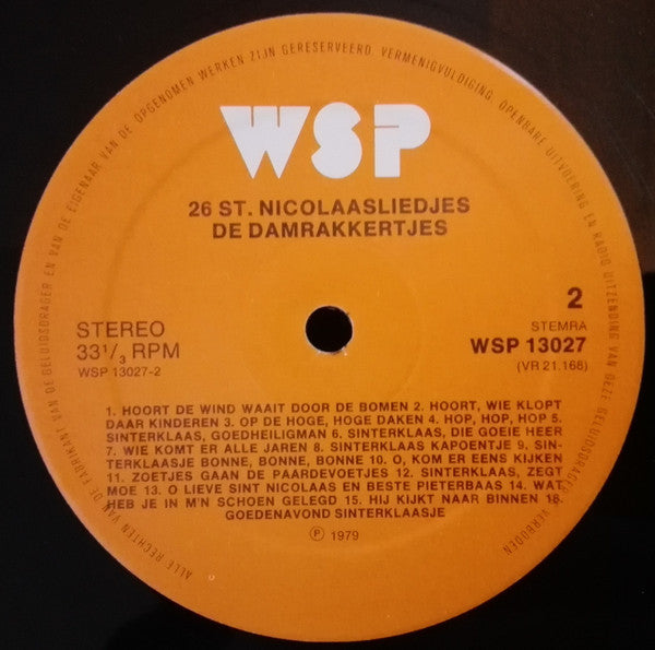 Damrakkertjes - 26 Sinterklaasliedjes (LP) 49627 Vinyl LP Goede Staat
