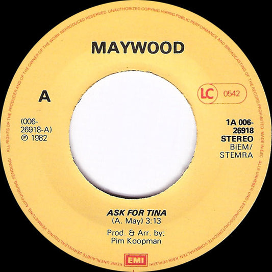 Maywood - Ask For Tina