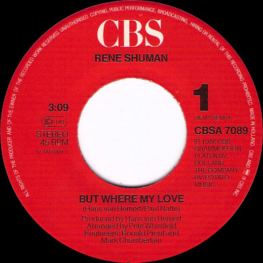 René Shuman - But Where My Love