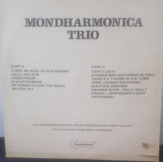 Mondharmonica Trio - Carry Me Back To Old Virginia (LP) Vinyl LP Vinyl Zeer Goed / Hoesje Goed "VINYLSINGLES.NL"