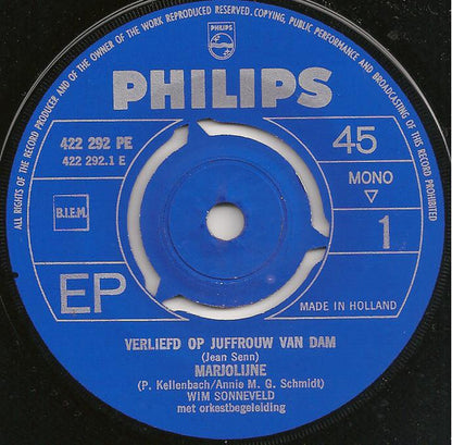 Wim Sonneveld - Verliefd Op Juffrouw Van Dam (EP) 18882 13089 Vinyl Singles EP VINYLSINGLES.NL
