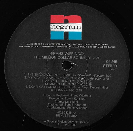 Frans Wieringa – The Million Dollar Sound Of Jvc (LP)