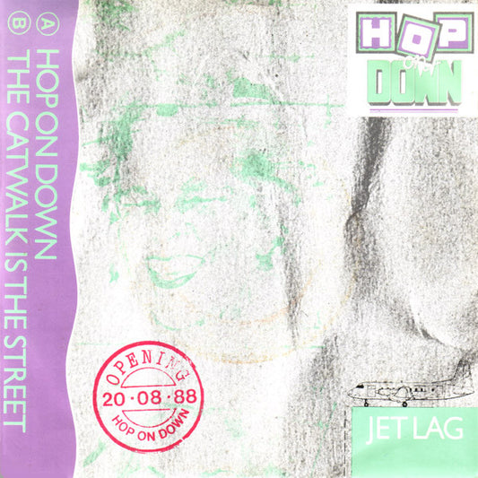 Jet Lag - Hop On Down Vinyl Singles Vinyl Very Good (VG) <br> Hoes Good Plus (G+)