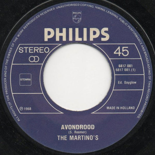 Martino's - Avondrood Vinyl Singles Vinyl (VG) <br> Hoes (G+)