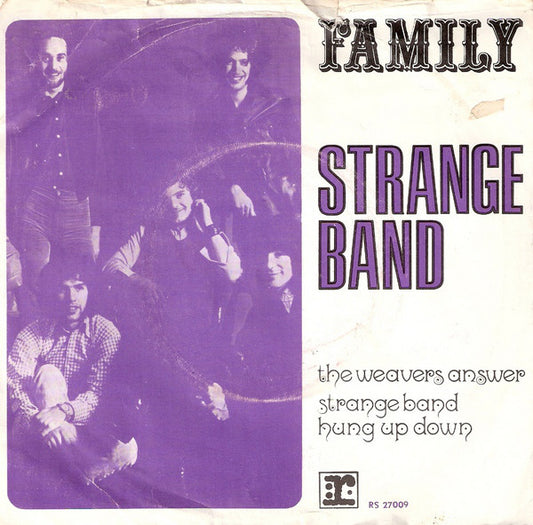 Family - Strange Band Vinyl Singles Vinyl Very Good (VG) <br> Hoes Good Plus (G+)