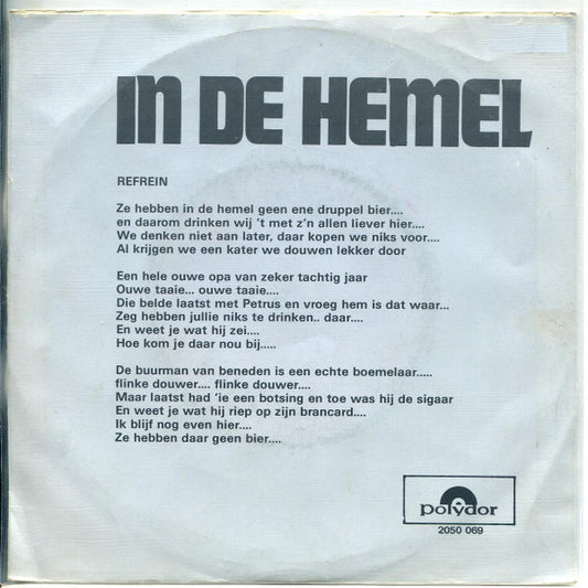 Leo Den Hop - In De Hemel Is Geen Druppel Bier (B-Keus)