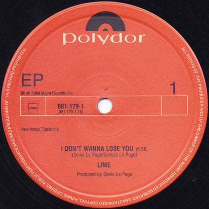 Lime - I Don't Wanna Love You (Maxi-Single) Maxi-Singles VINYLSINGLES.NL