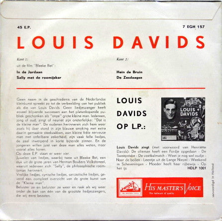 Louis Davids - Hein De Bruin (EP) 13879 Vinyl Singles EP Goede Staat