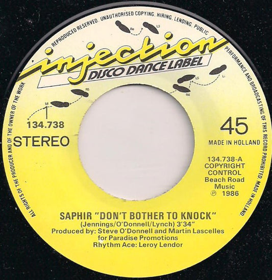 Cognac - Saphir Don't Bother To Knock