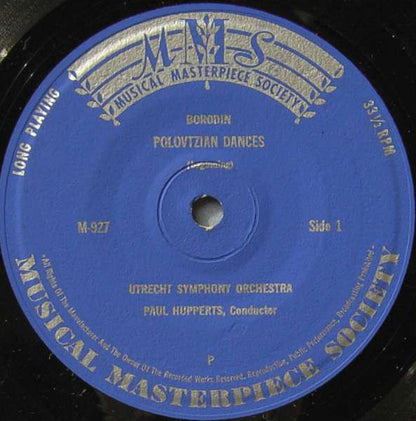 Borodin - Utrecht Symphony Orchestra ‎– Polovtzian Dances 19362 Vinyl Singles Goede Staat