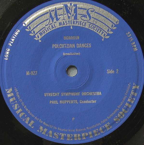 Borodin - Utrecht Symphony Orchestra ‎– Polovtzian Dances 19362 Vinyl Singles Goede Staat