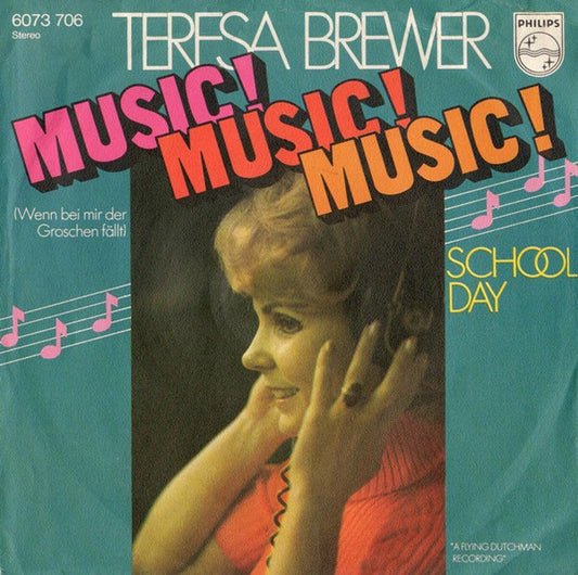 Teresa Brewer - Music! Music! Music! Vinyl Singles Vinyl Very Good (VG) <br> Hoes Good Plus (G+)
