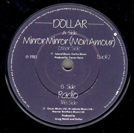 Dollar - Mirror Mirror 23031 Vinyl Singles Goede Staat