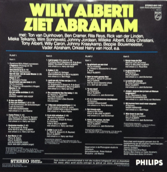 Willy Alberti - Ziet Abraham (LP) 42284 Vinyl LP VINYLSINGLES.NL