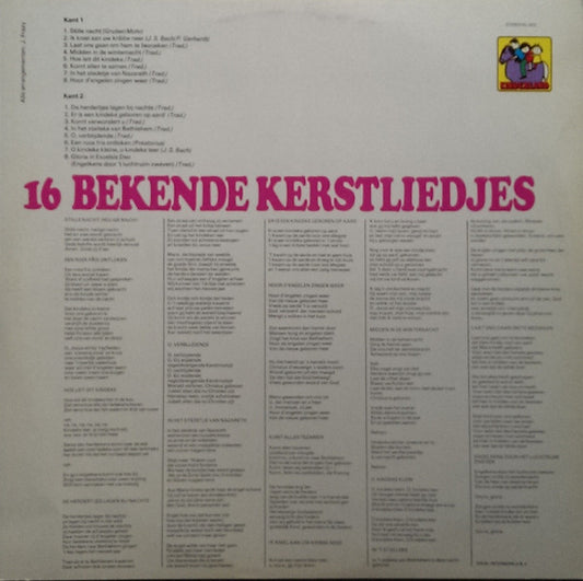 Baarns Kinderkoor - 16 Bekende Kerstliedjes (LP) 45285