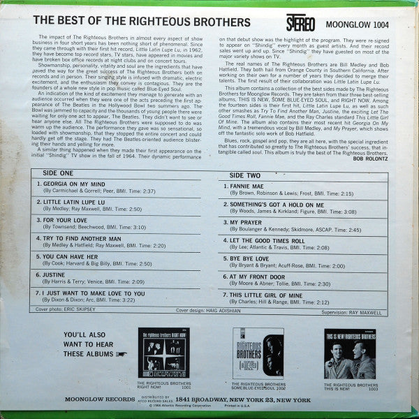 Righteous Brothers - The Best Of The Righteous Brothers (LP) 49559 Vinyl LP VINYLSINGLES.NL