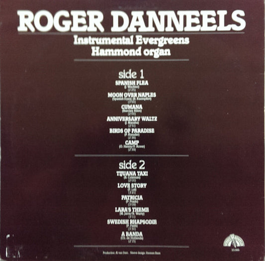 Roger Danneels - Instrumental Evergreens - Hammond Organ (LP)