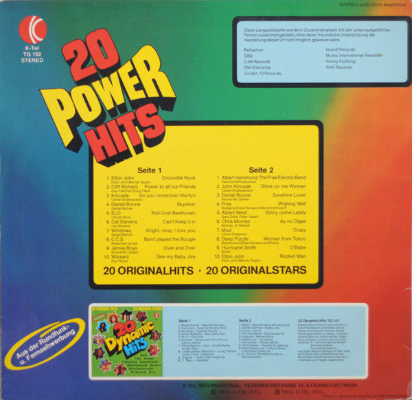 Various - 20 Power Hits (LP) 48360 Vinyl LP VINYLSINGLES.NL
