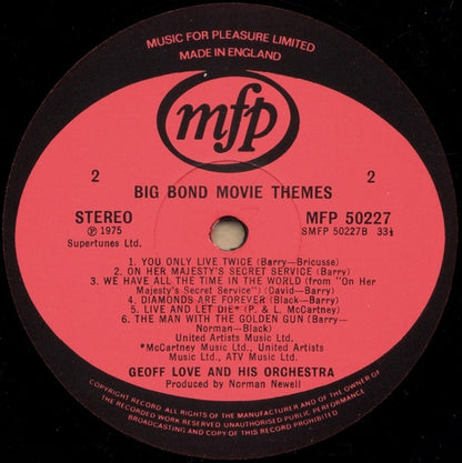 Geoff Love & His Orchestra - Big Bond Movie Themes (LP) 46753 Vinyl LP VINYLSINGLES.NL