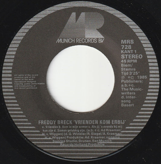 Freddy Breck - Vrienden Kom Erbij