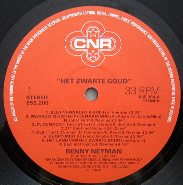 Benny Neyman - Het Zwarte Goud (LP) 46554 50055 50779 51004 Vinyl LP Goede Staat