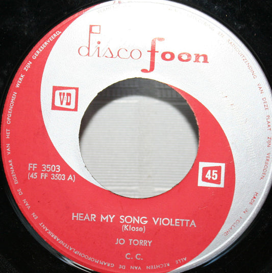 Jo Torry - Hear My Song Violetta 02701 Vinyl Singles VINYLSINGLES.NL