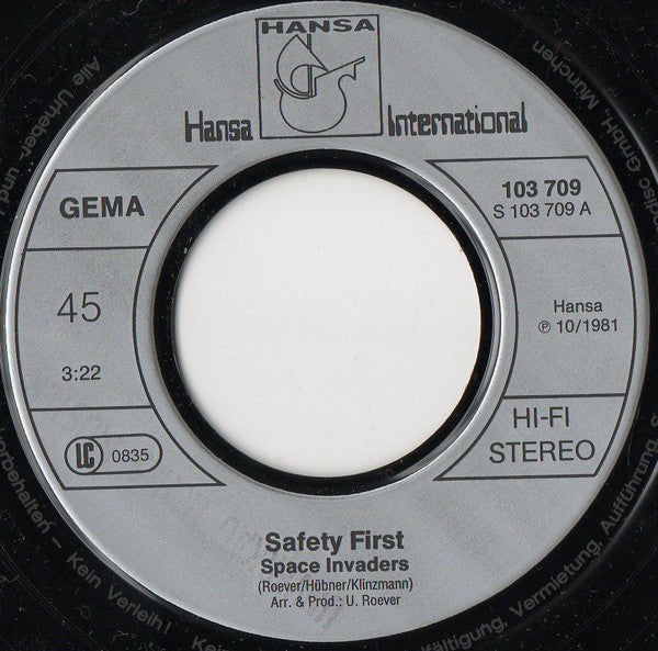 Safety First - Space Invaders 23595 Vinyl Singles VINYLSINGLES.NL