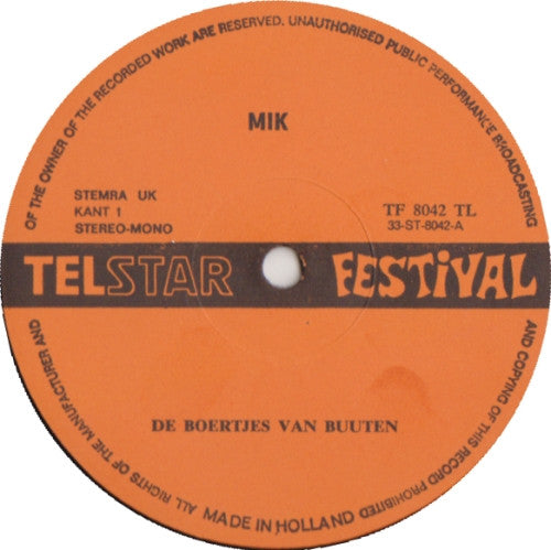 Boertjes Van Buuten - Mik (LP) 48723 Vinyl LP Gebruikssporen!