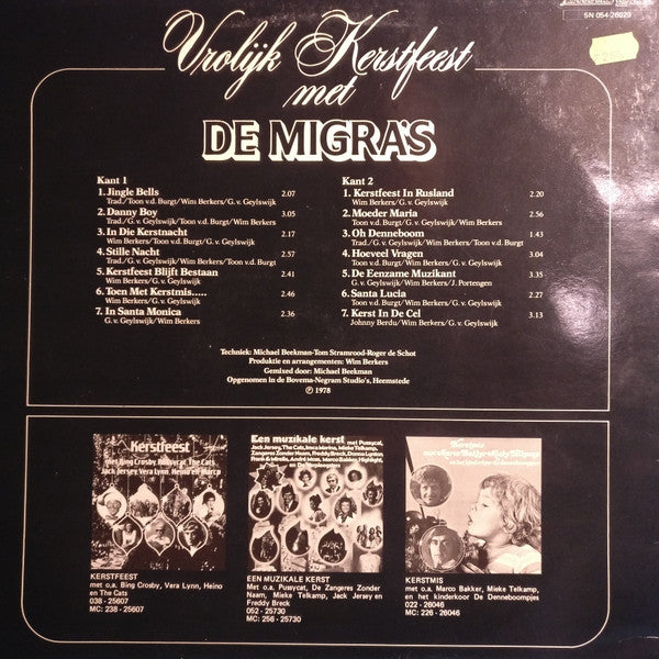 Migra's - Vrolijk Kerstfeest Met De Migra's (LP) 49366 Vinyl LP VINYLSINGLES.NL