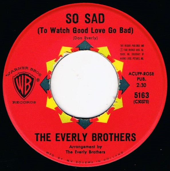 Everly Brothers - So Sad 03291 Vinyl Singles Goede Staat