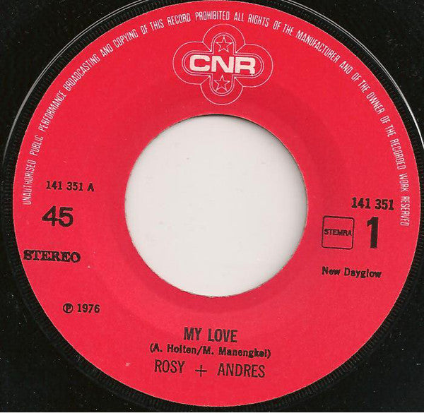 Rosy & Andres - My Love 18402 Vinyl Singles Hoes: Generic