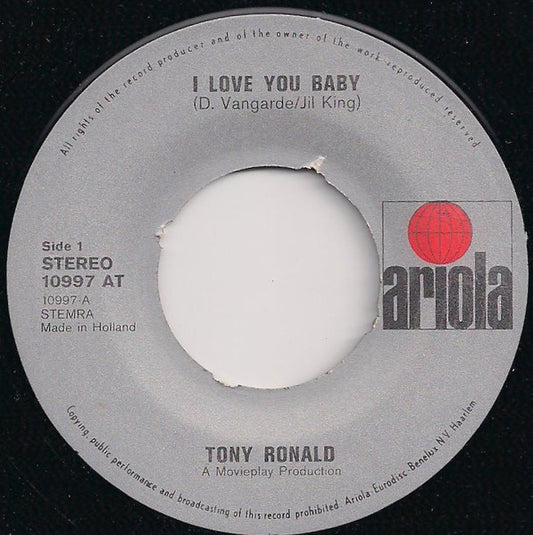 Tony Ronald ‎- I Love You Baby