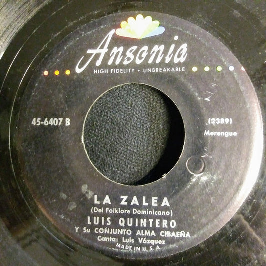 Luis Quintero Y Su Conjunto Alma Cibaena - Ingrata Vinyl Singles Vinyl Zeer Goed / Hoesje Generic "VINYLSINGLES.NL"