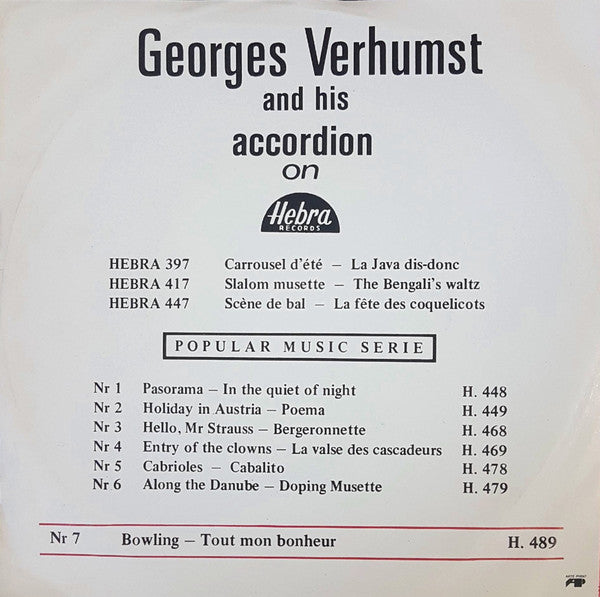 Georges Verhumst - Bowling 19196 Vinyl Singles VINYLSINGLES.NL