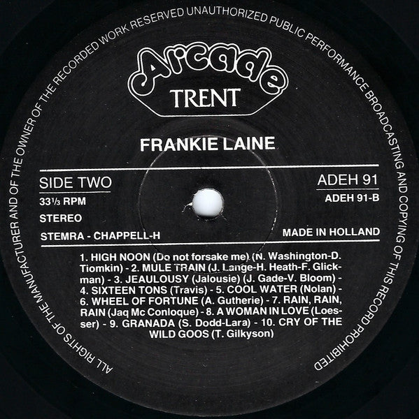 Frankie Laine - The World Of Frankie Laine (LP) 41900 41342 49314 Vinyl LP VINYLSINGLES.NL
