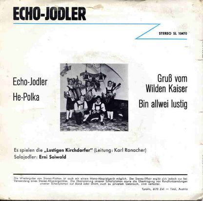 Erni Seiwald mit den Lustigen Kirchdorfern - Echo Jodler (EP) 28806 Vinyl Singles EP VINYLSINGLES.NL