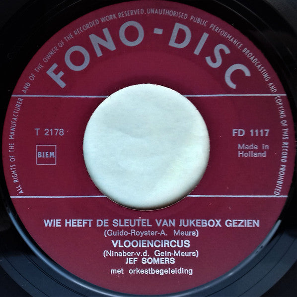 Jef Somers, Ab Reinders - Vier Bekende Nederlandse Liedjes (EP) 32193 Vinyl Singles EP VINYLSINGLES.NL