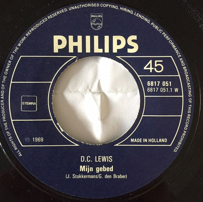 D.C. Lewis, Louis Neefs - Mijn Gebed / Margrietje 16351 Vinyl Singles Goede Staat