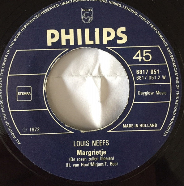 D.C. Lewis, Louis Neefs - Mijn Gebed / Margrietje 16351 Vinyl Singles Goede Staat