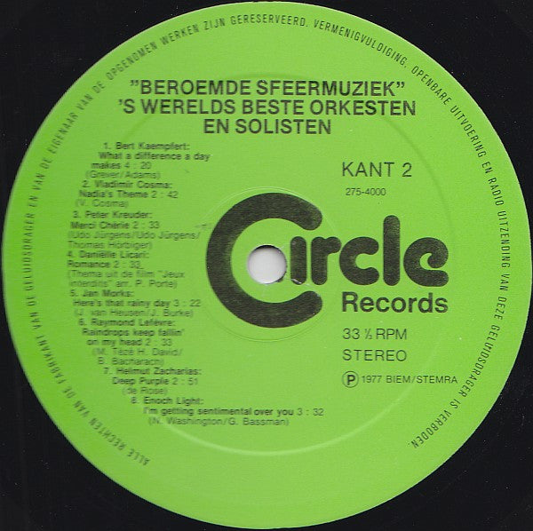 Various - Beroemde Sfeermuziek 1 (LP) 44770 42398 Vinyl LP VINYLSINGLES.NL