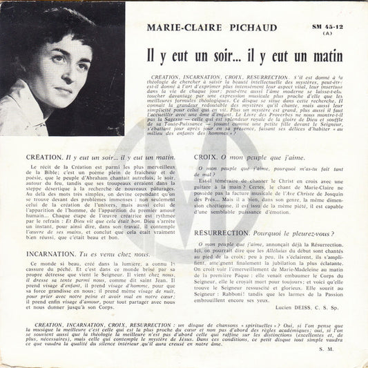 Marie-Claire Pichaud - Il Y Eut Un Soir Il Y Eut Un Matin 20021