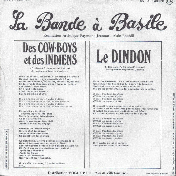 La Bande A Basile - Le Dindon 31488 Vinyl Singles Goede Staat